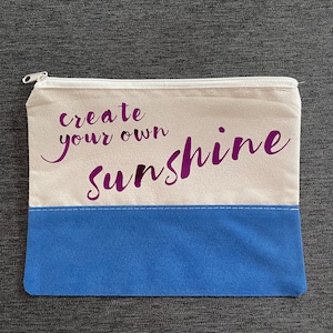 自分だけのサンシャインジッパーポーチを作ろう - コスメポーチ