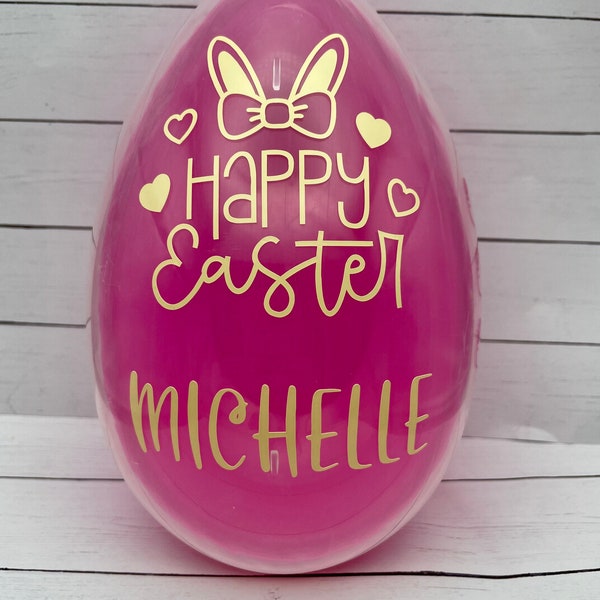 Personalized Easter Egg Container - Happy Easter Egg