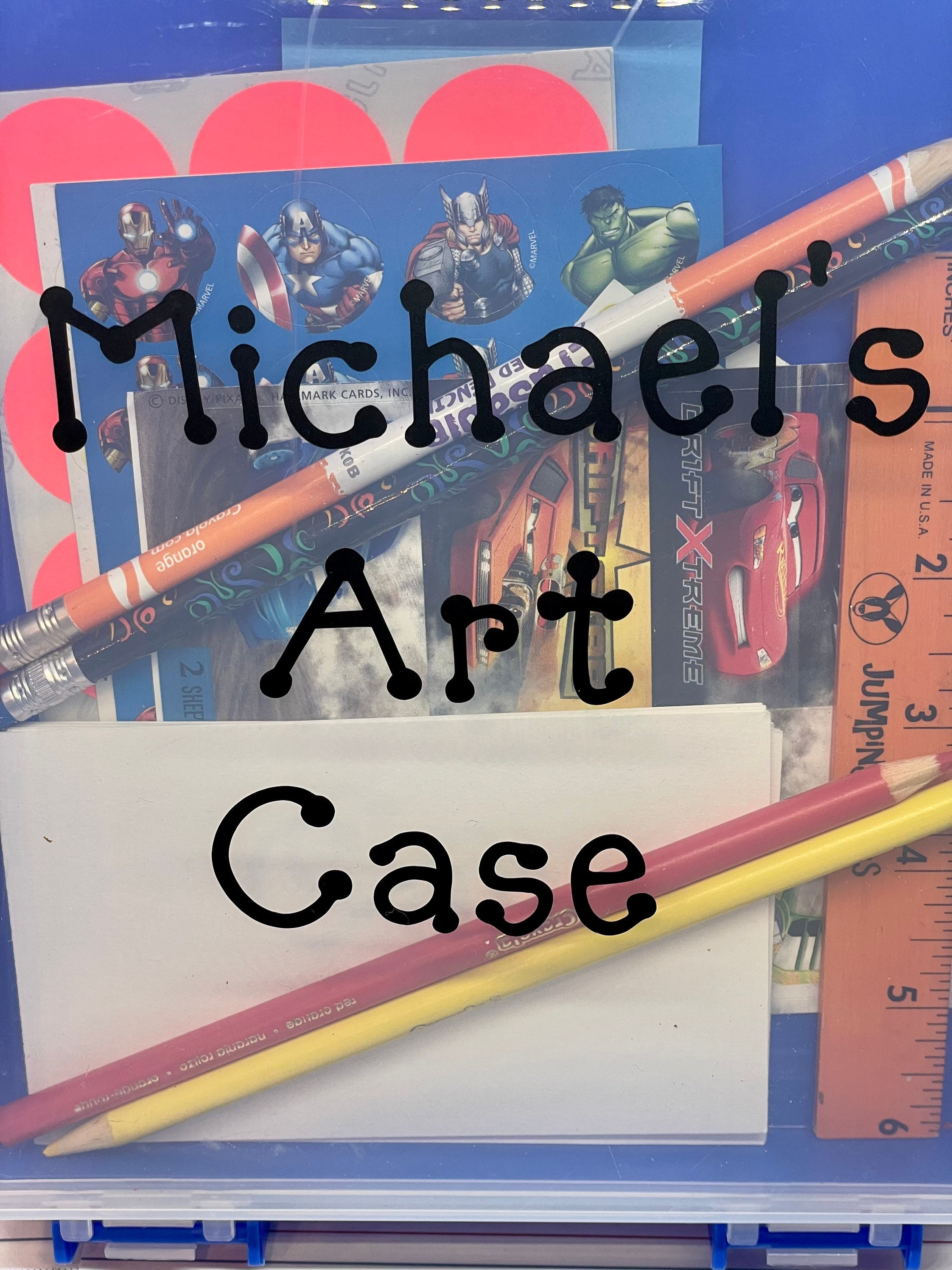 Personalized Kids Art Case Travel Art Case for Kids Etsy