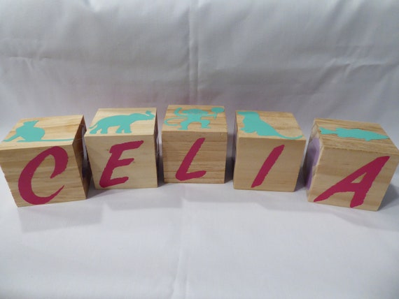 etched wooden blocks