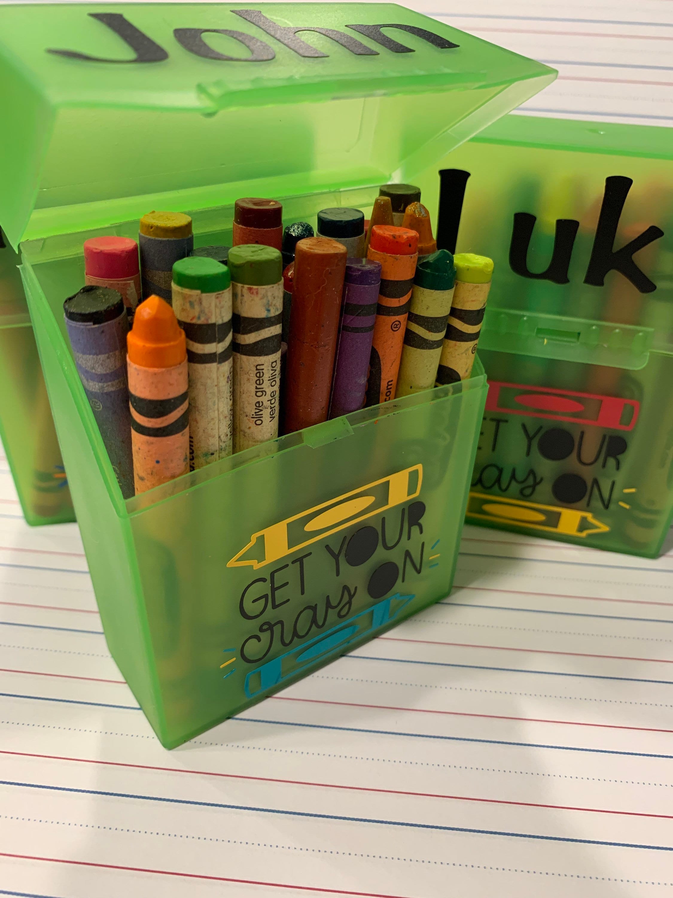 Buy Personalized Crayon Box Plastic Crayon Box Back to School Online in  India 