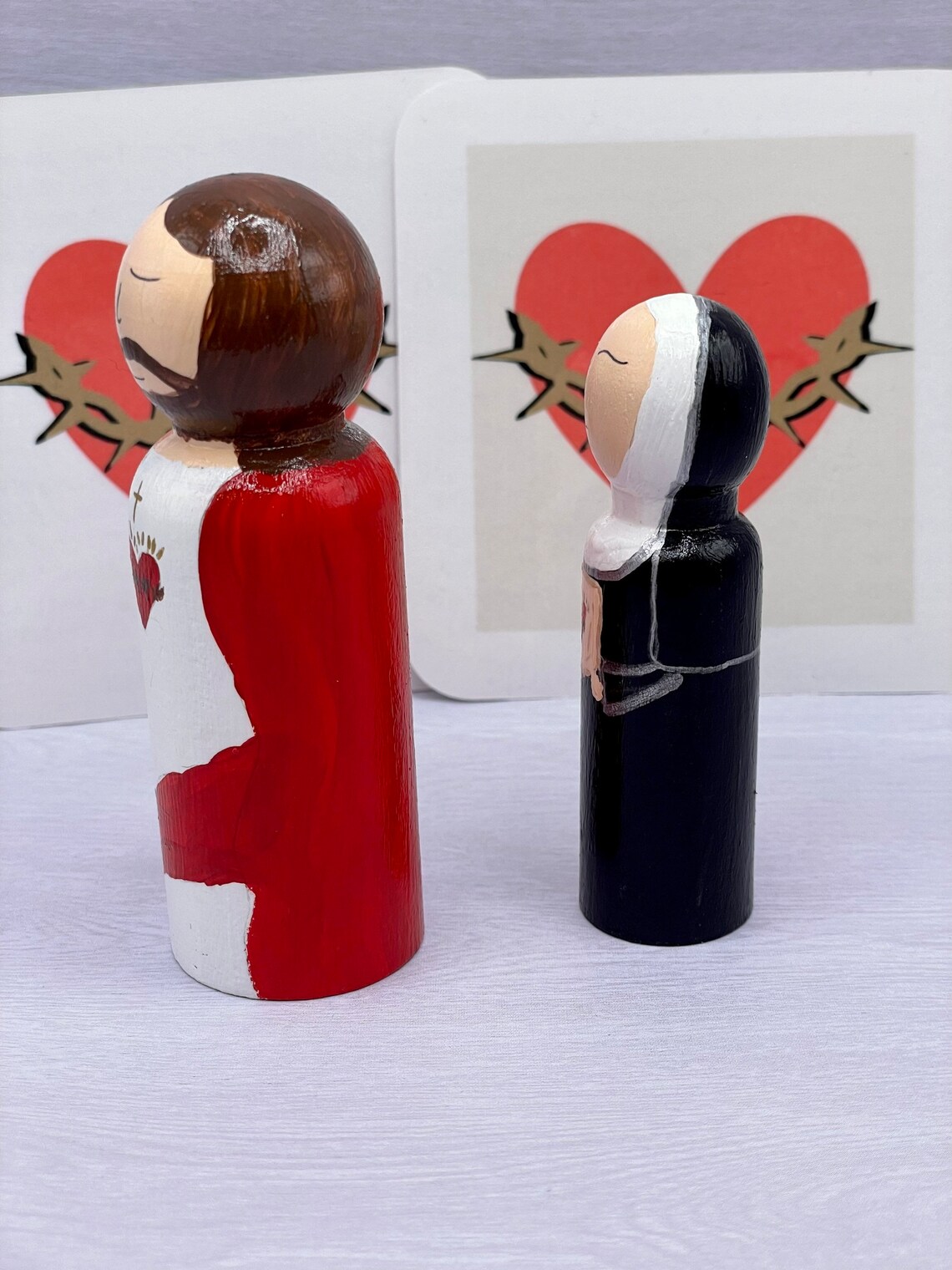 The Most Sacred Heart of Jesus & Saint Margaret Mary Alacoque - Etsy
