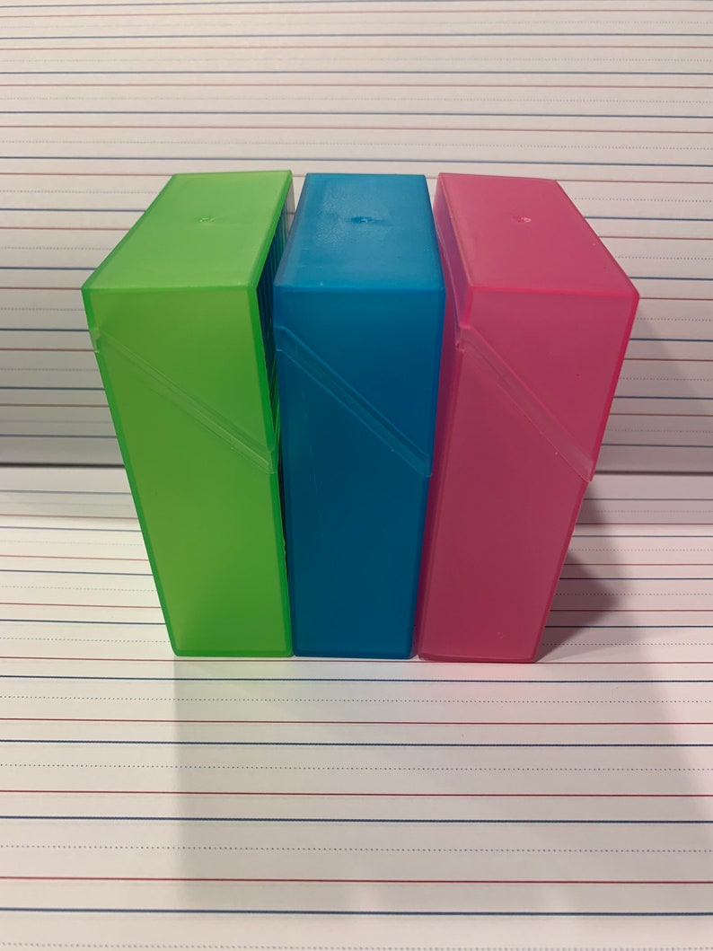 Personalized Crayon Box Plastic Crayon Box Back to School Etsy