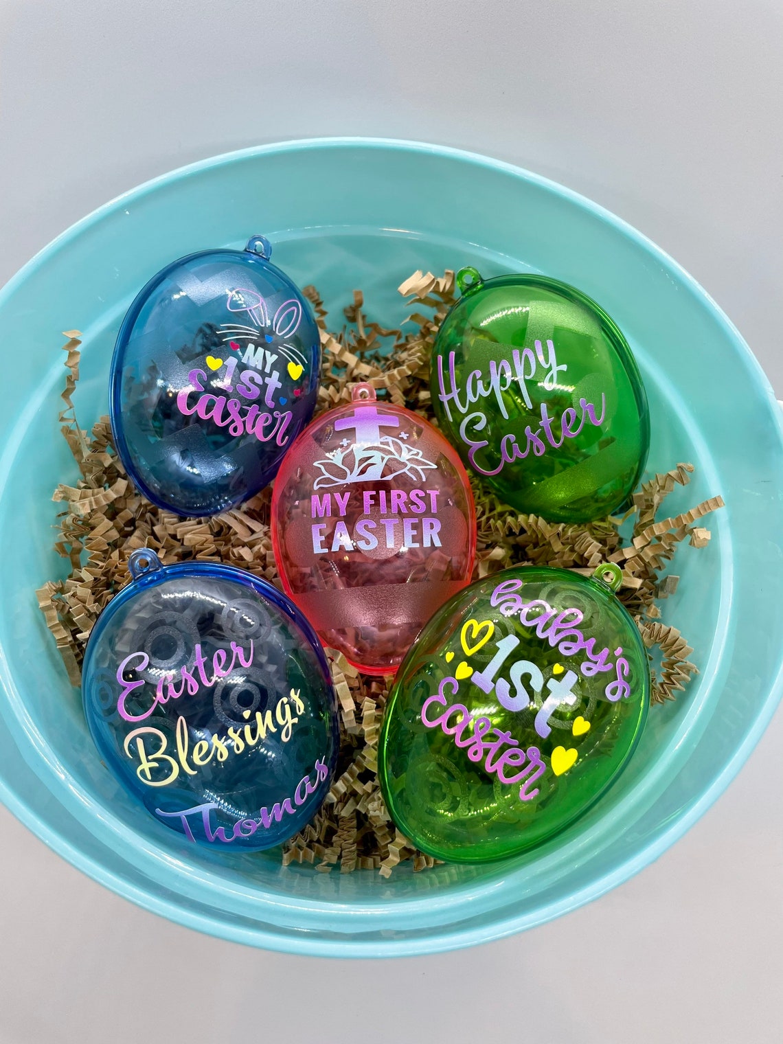 thumbnail image 2 of 12 Inch Giant Clear Fillable Easter Egg - Large Plastic Decor Egg For Easter Baskets & Party Decor 2 of 2