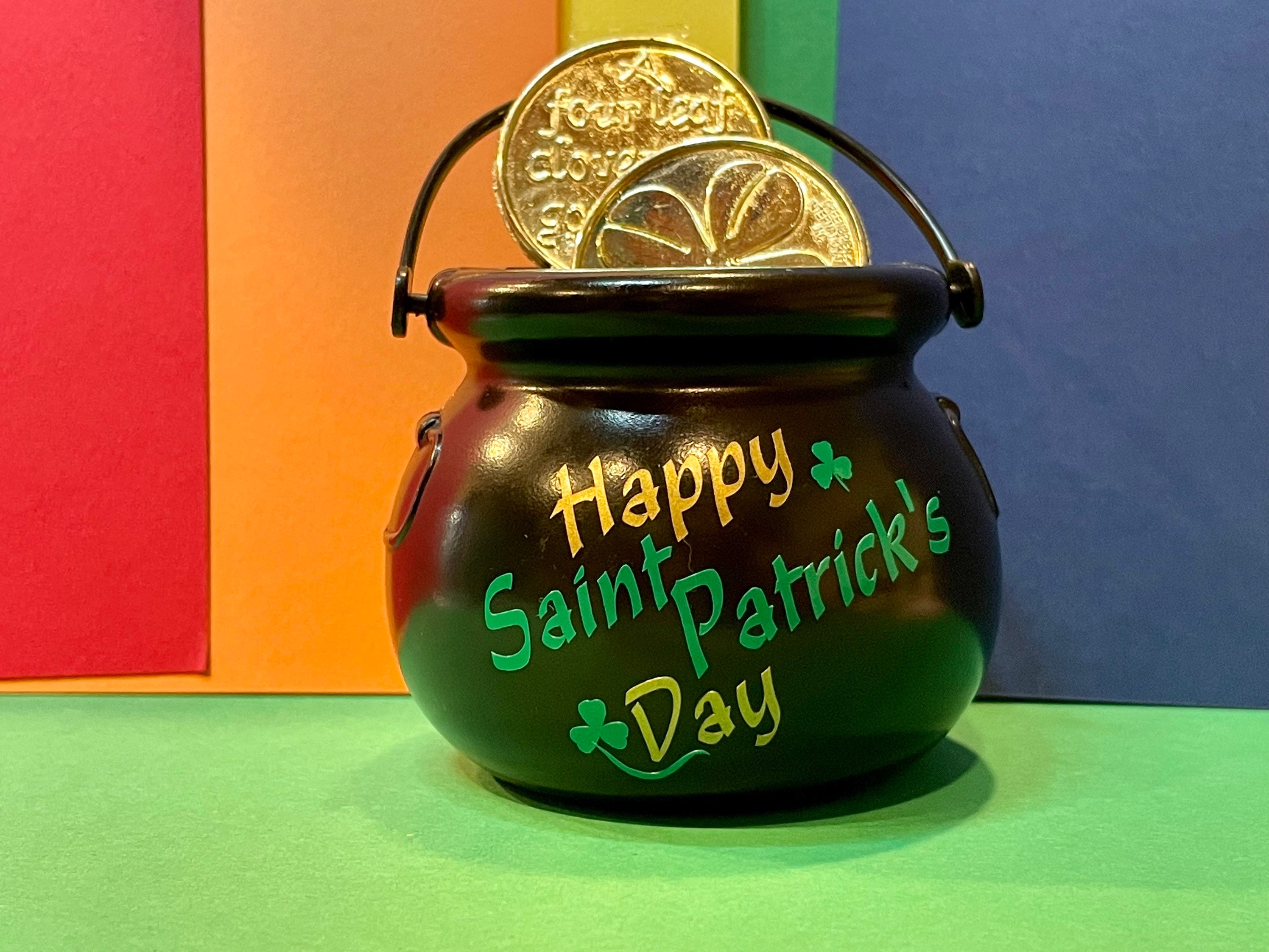 St. Patricks Day Mini Pot of Gold Container 2.5 Inches Etsy