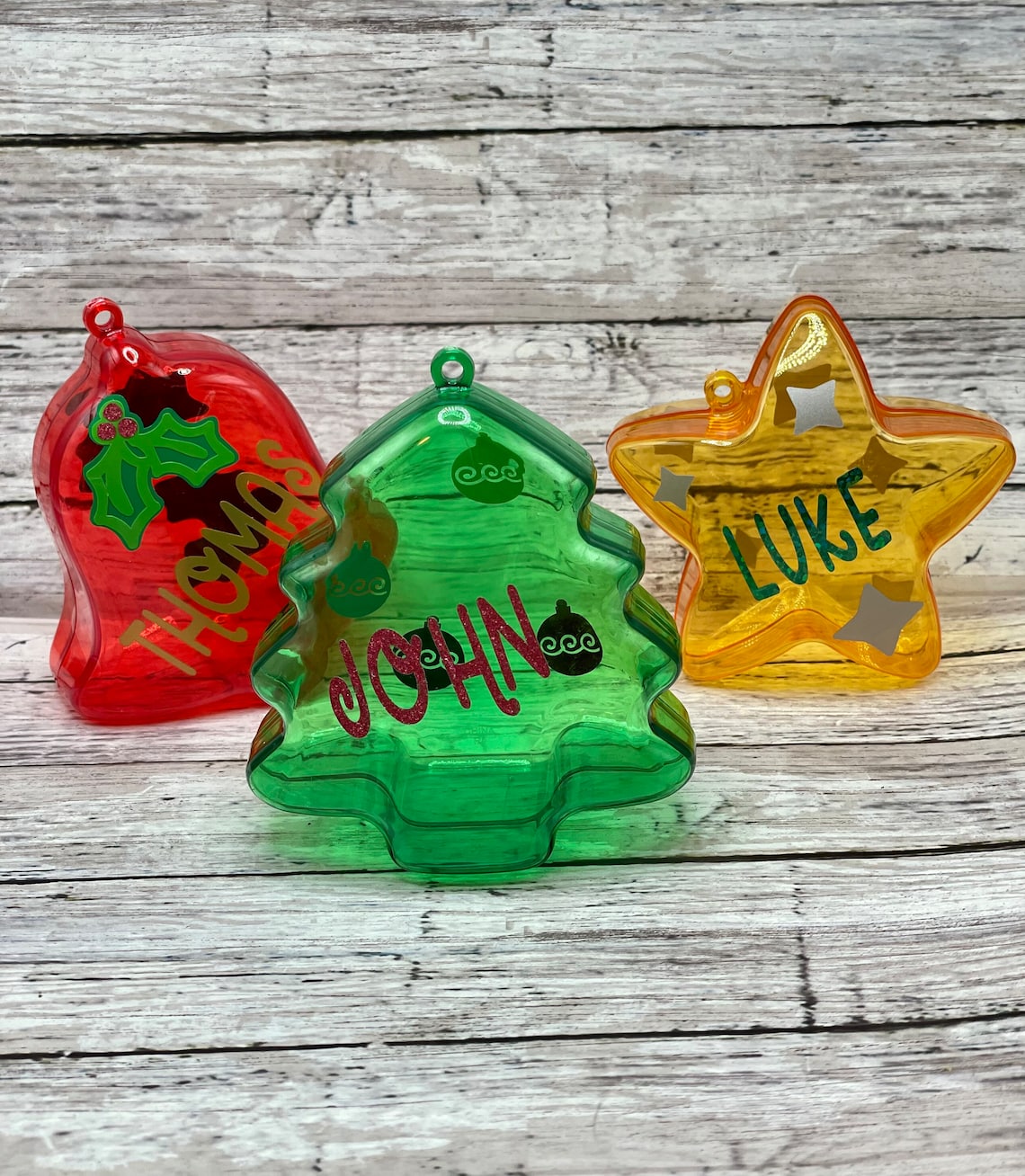 Christmas Fillable Ornaments Fillable Christmas Favors Etsy