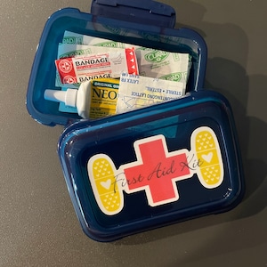 Travel First Aid Kit Container - First Aid Container - Supplies NOT Included