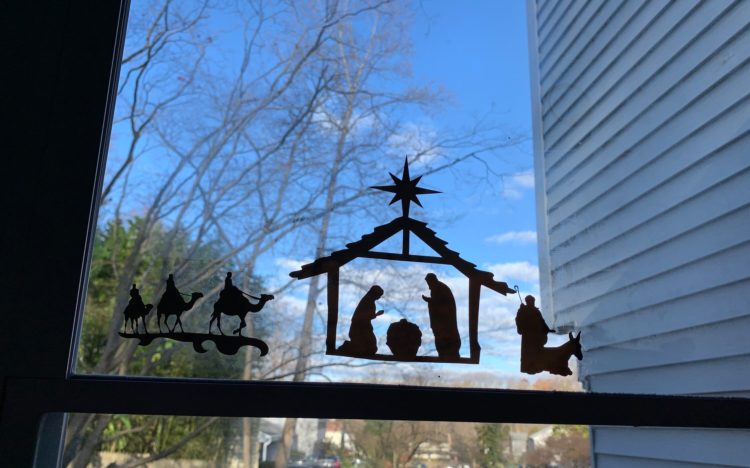 Nativity Window Cling Christmas Window Cling Etsy