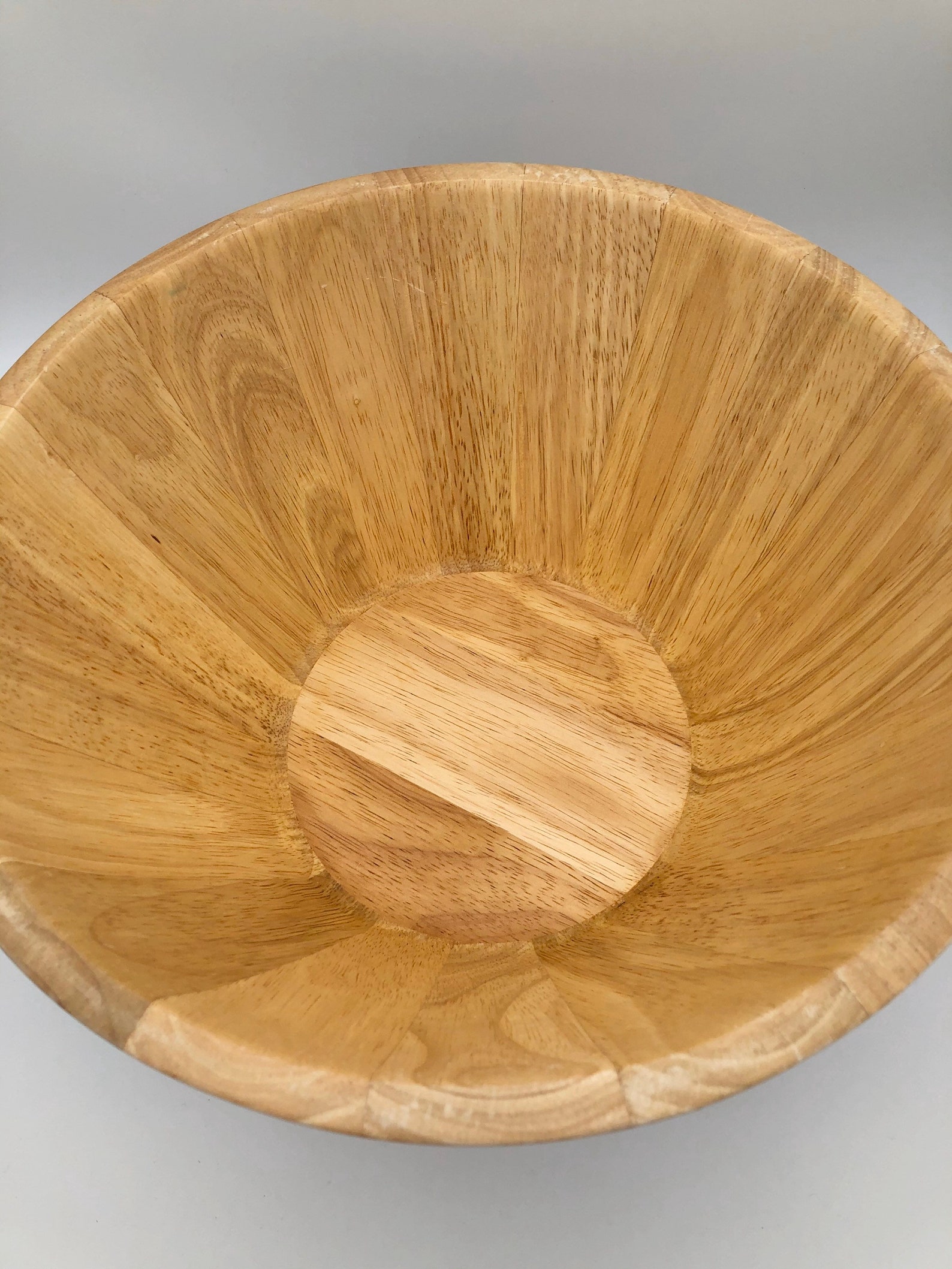 Large Wood Serving Bowl Palm Tree Design Two available Etsy