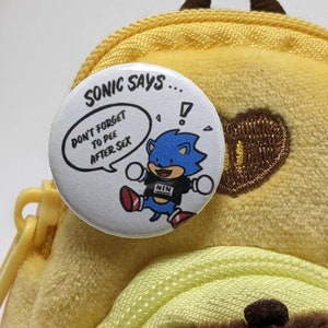 Sonic Says 1 inch Button Pin