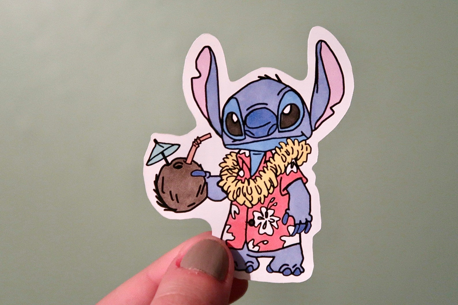 Hawaiian stitch disney sticker tropical lilo & stitch Etsy