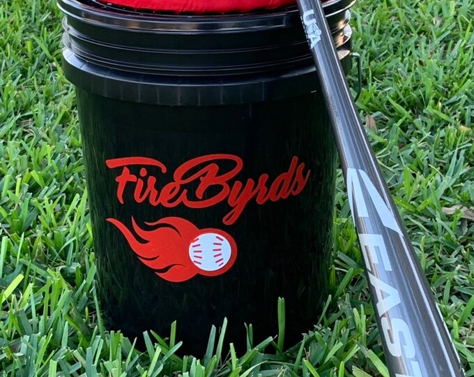 Softball Seat Includes Cushioned Lid and Decal. Bucket Seat. Etsy