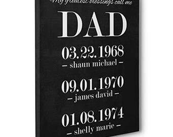 dad photo canvas