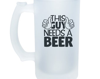 Frosted Beer Mug Etsy