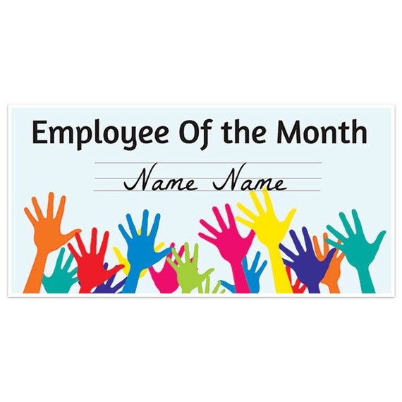 Employee Of The Month Business Banner Etsy