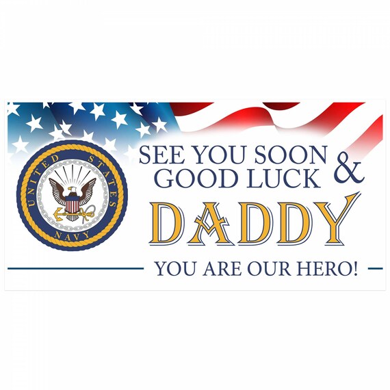 Navy Armed Forces Military Service Going Away Good Luck Etsy