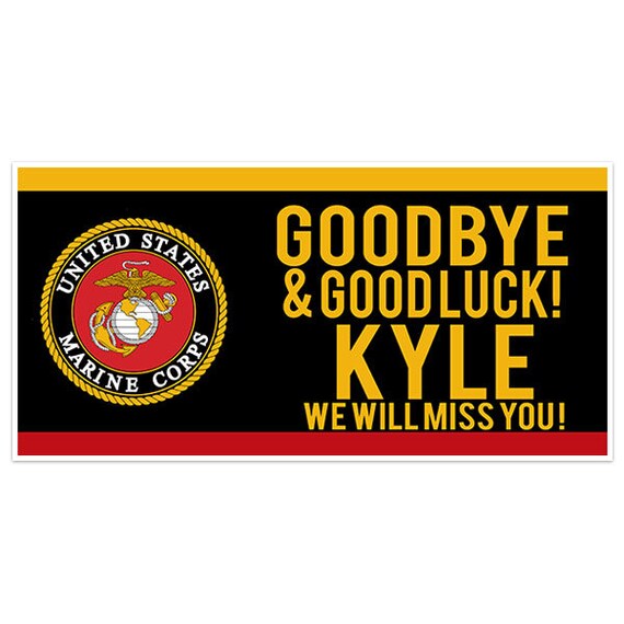 Going Away Good Luck Deployment Military Marine Personalized Etsy
