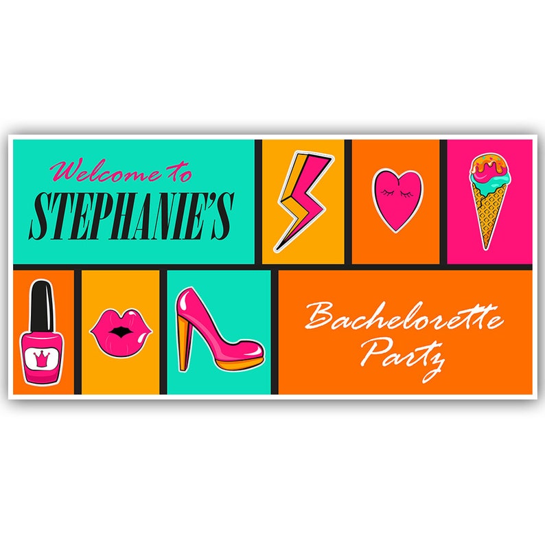 Bachelorette Party Personalized Banner