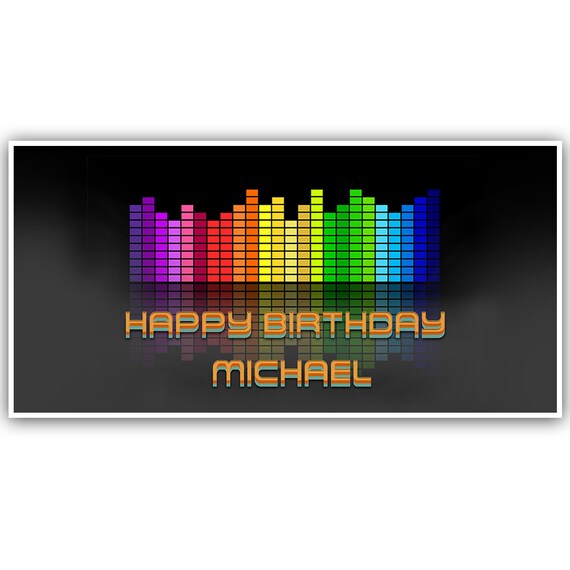 Music Birthday Personalized Banner