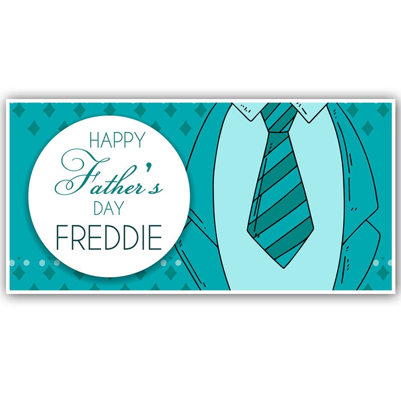 Happy Fathers Day Personalized Banner