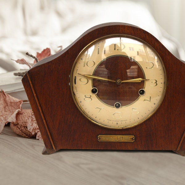 Vintage English Art Deco Mantel Clock – Musical Westminste Smiths clocks & watches LTD