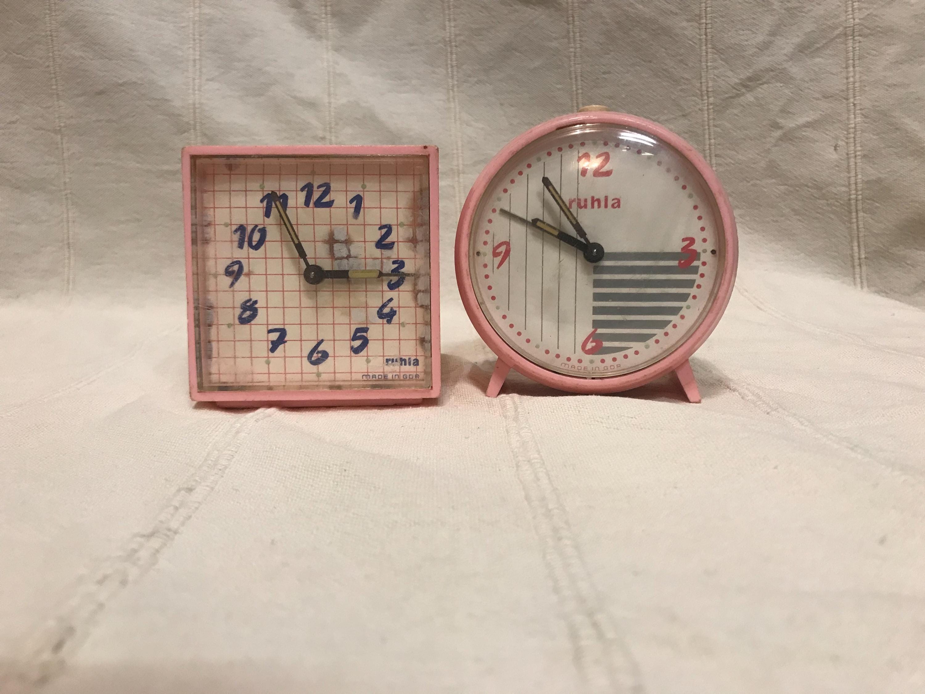 希少！稼動品 東ドイツ ruhla 置き時計 目覚まし アンティーク GDR