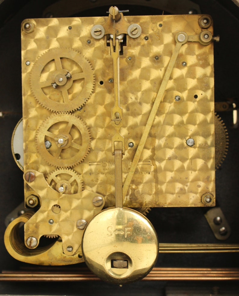 Vintage English Art Deco Mantel Clock Musical Westminste Etsy