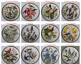 For choice one of 12 porcelain plates" The songbirds of the world"  Wedgwood limited by Franklin Porcelain 1977