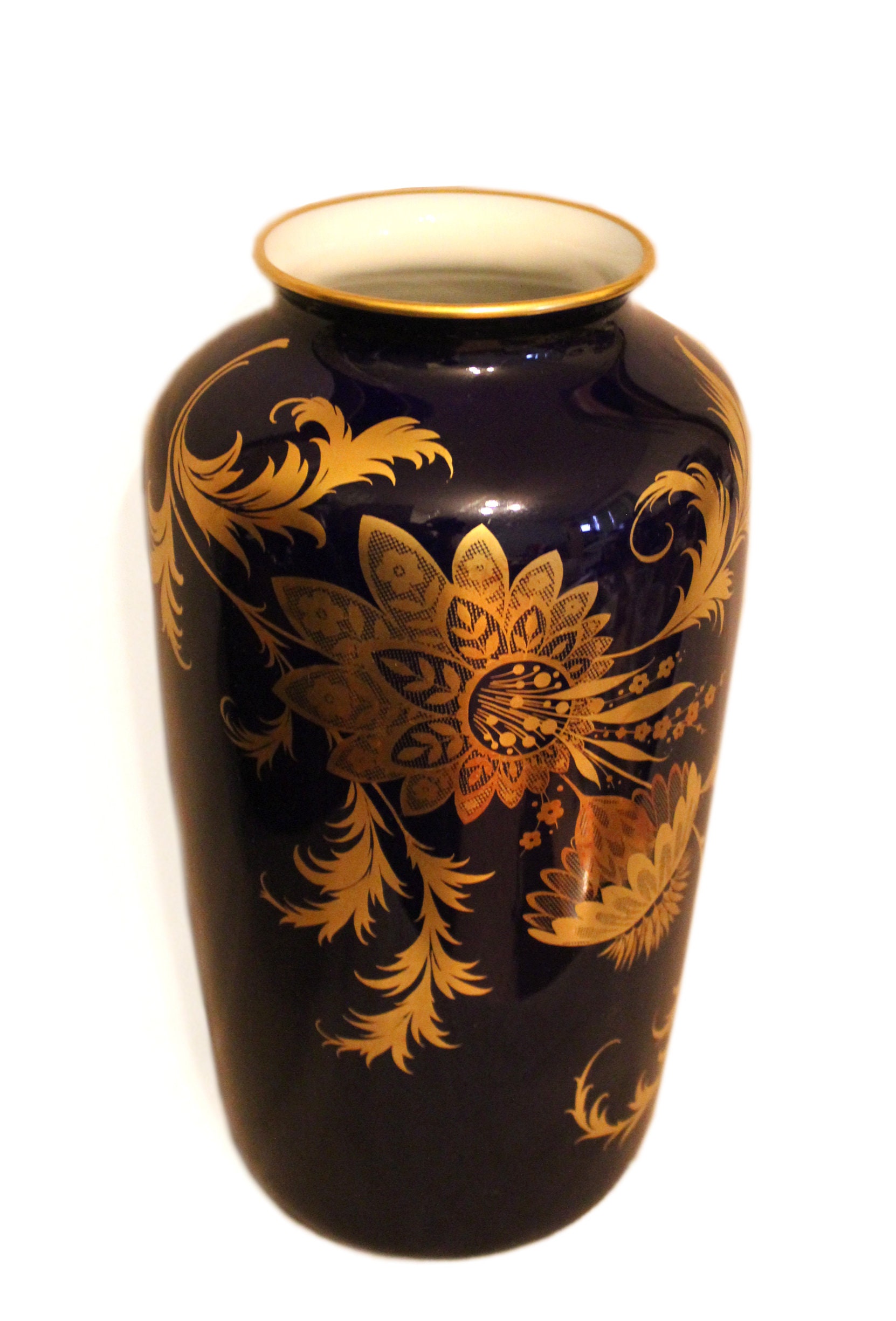 Large tall porcelain vase Kaiser W. Germany. Undine Echt Etsy