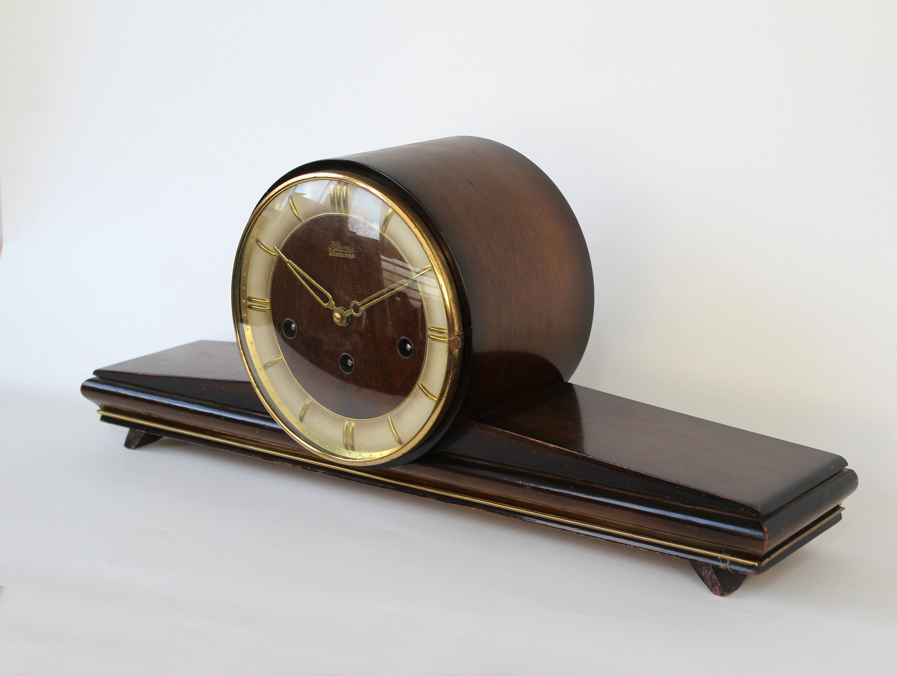 Hermle Schwebe Anker Chimes Westminster Mantel Clock 1950s 1960s Etsy