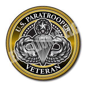 Airborne Master Jumper Decal, US Paratrooper, Master Paratrooper, United States Army Airborne, Paratrooper Jumper