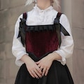 Gothic Victorian Velvet Vampire Corset
