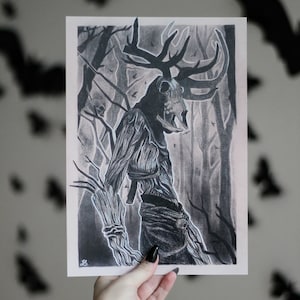 Print A4 Wendigo Leshen The Witcher