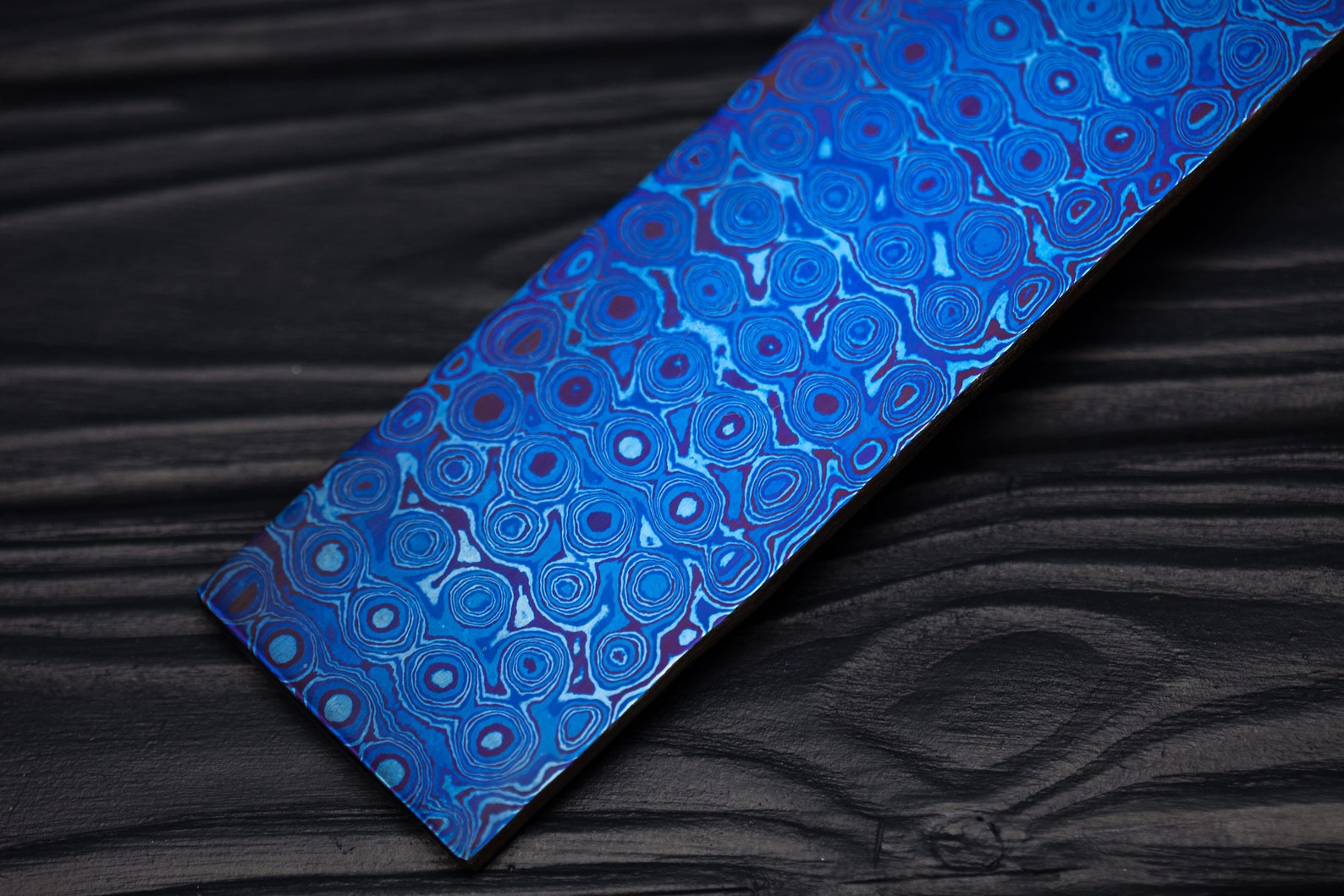 Titanium Damascus Billet 8 X 2 X .2 Mokuti Etsy