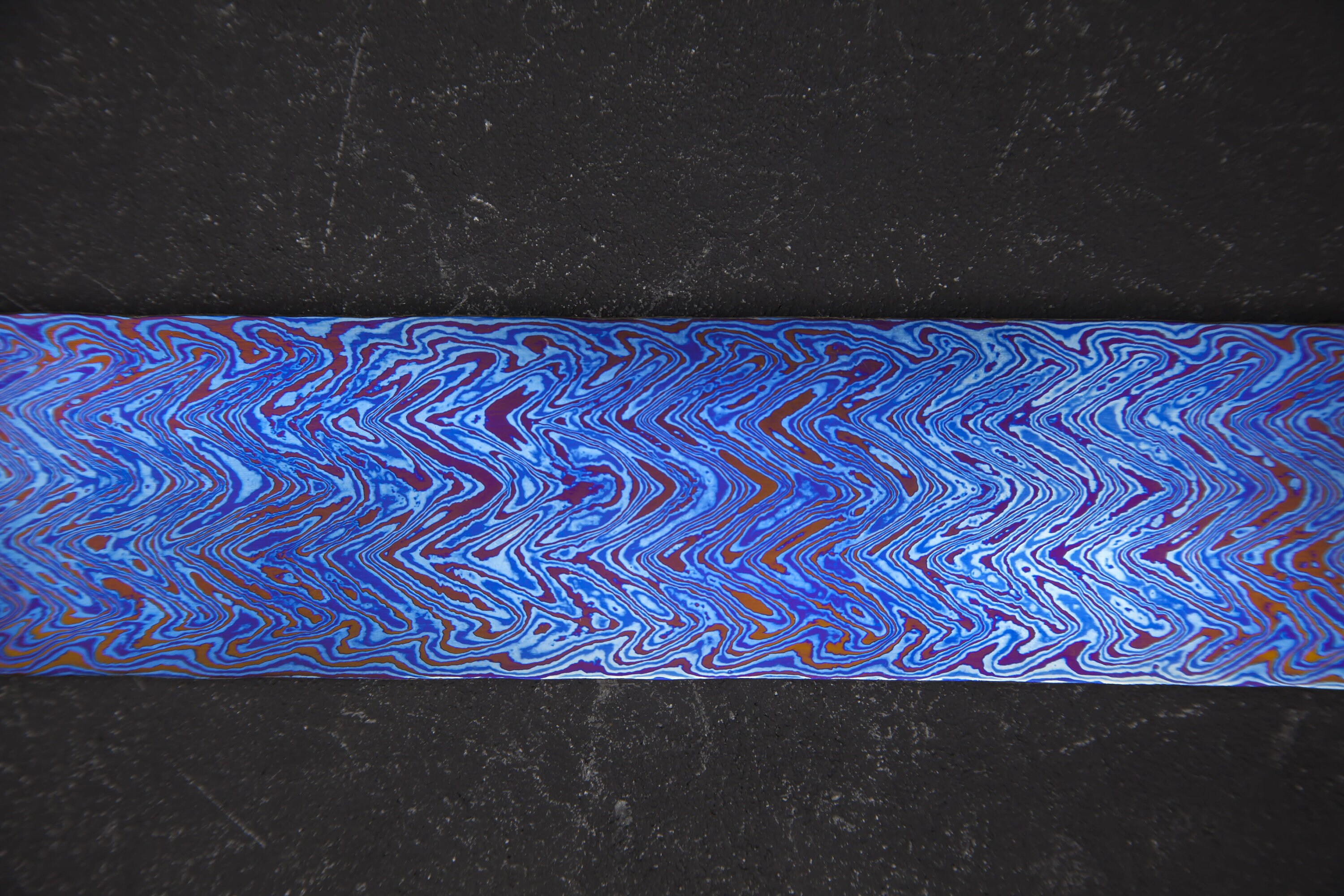 Titanium Damascus billet 12 x 2 x .2 Etsy