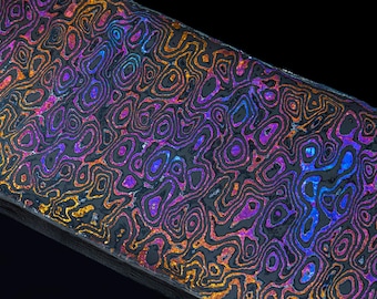 結晶化チタンロッド - カスタムサイズ - エキゾチックメタル - リング