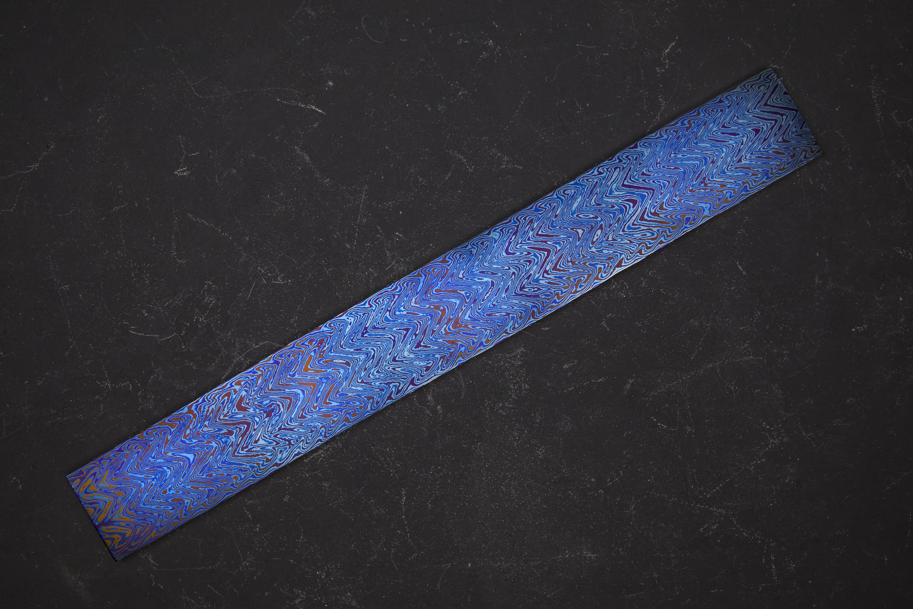 Titanium Damascus Billet 12 X 2 X .2 Etsy