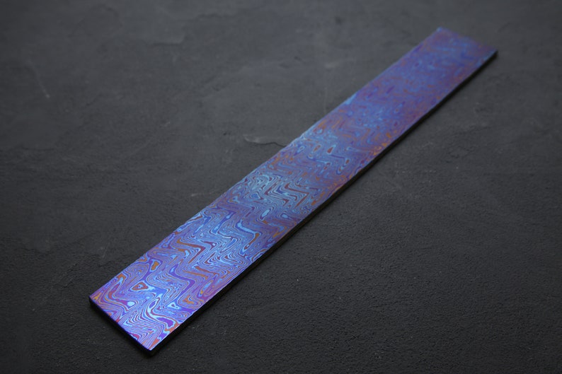 Titanium Damascus Billet 15 X 2 X .2 Etsy