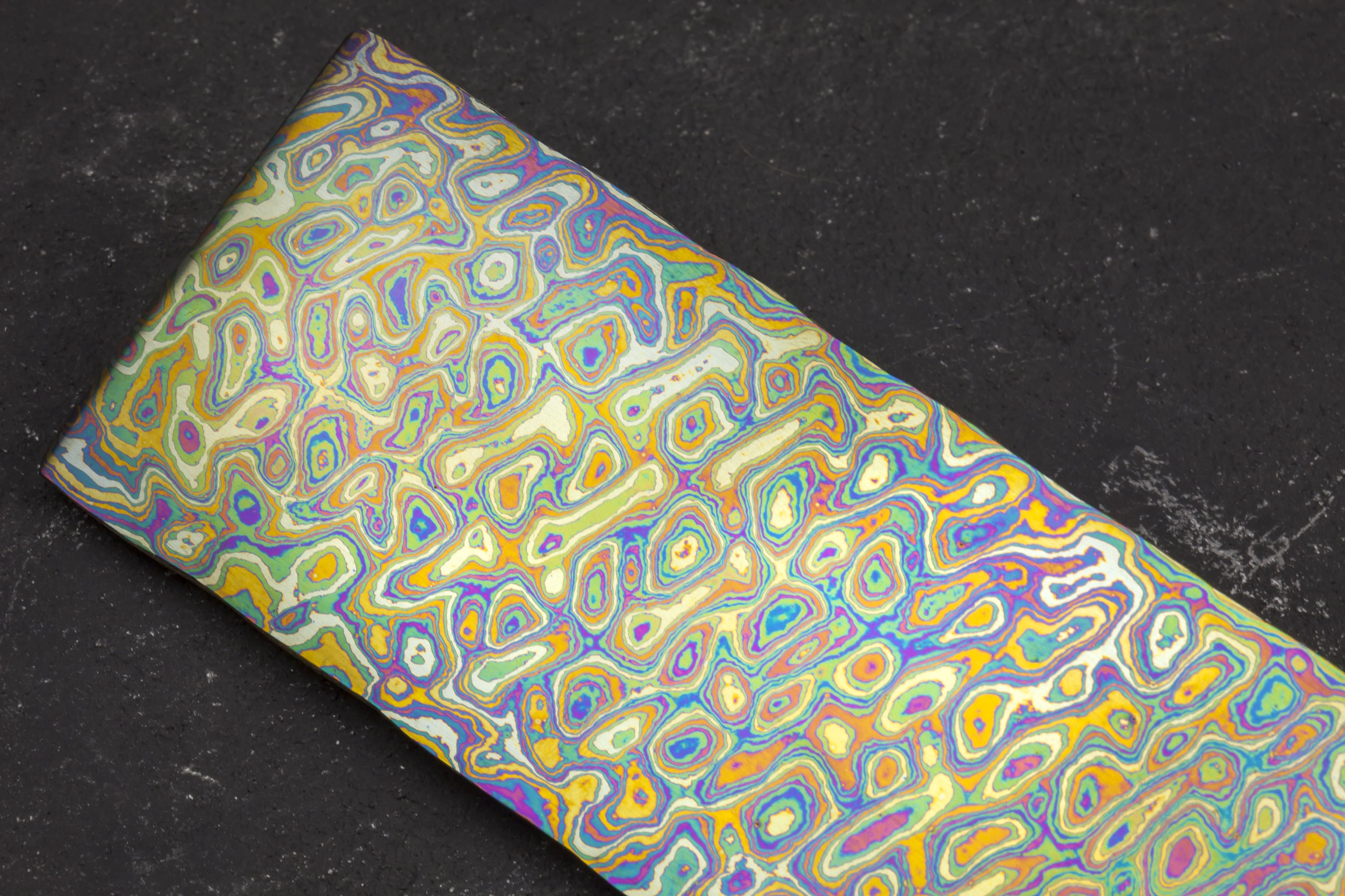 5 Alloys Titanium Damascus Billet 15 X 2 X Etsy