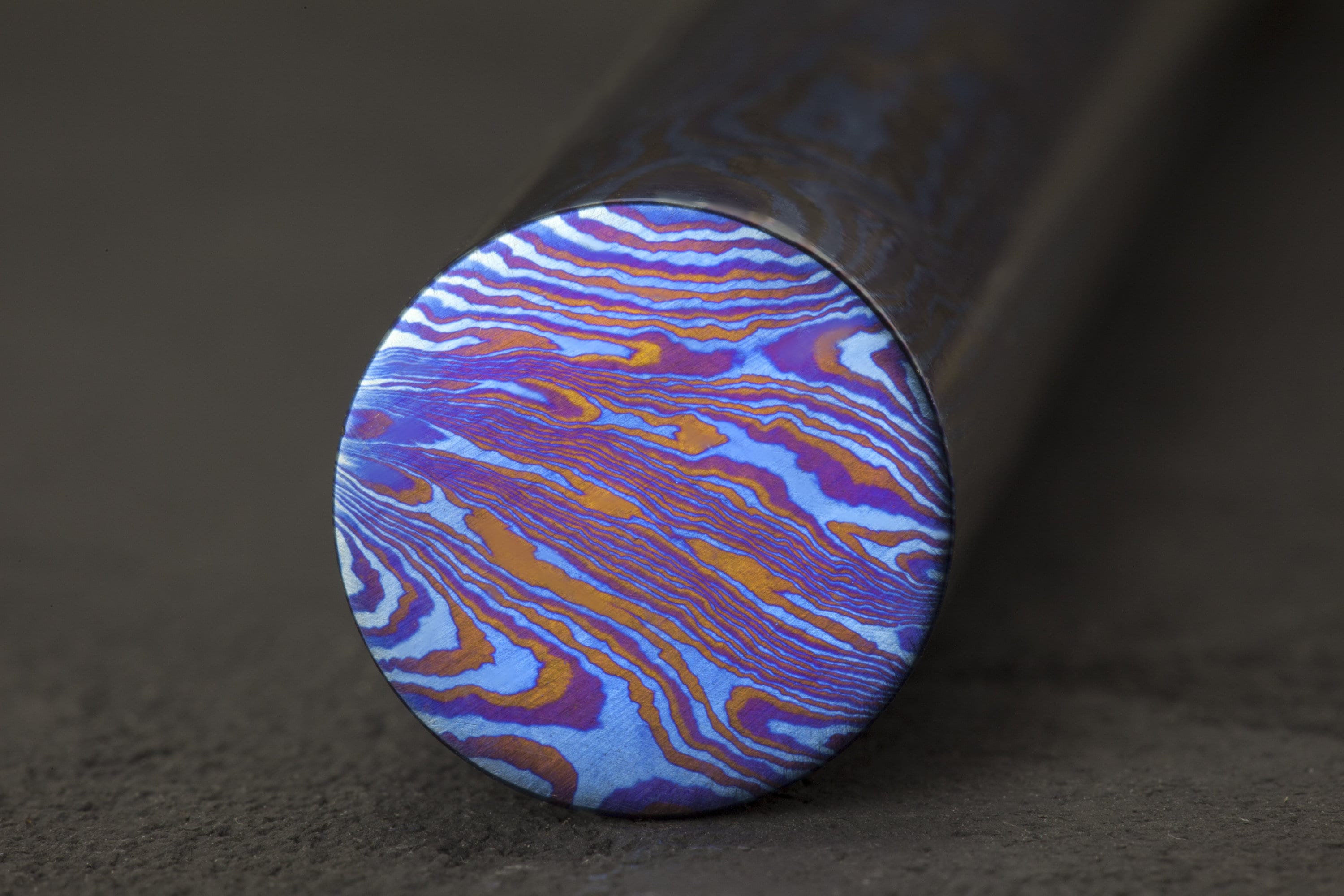 Titanium Damascus rod 4 alloy Wild pattern 1 25mm Etsy