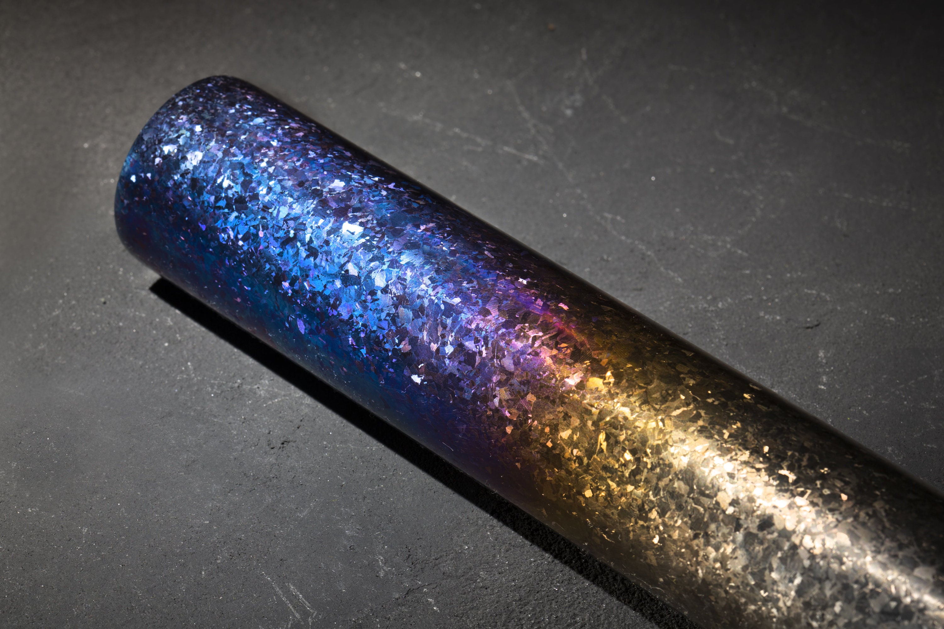 結晶化チタンロッド - カスタムサイズ - エキゾチックメタル - リング