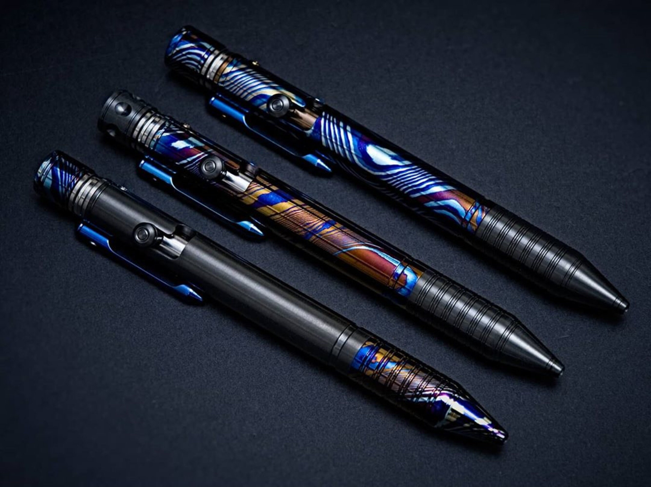 4 Alloy Titanium Damascus Rod wave Pattern 5 Length X Etsy