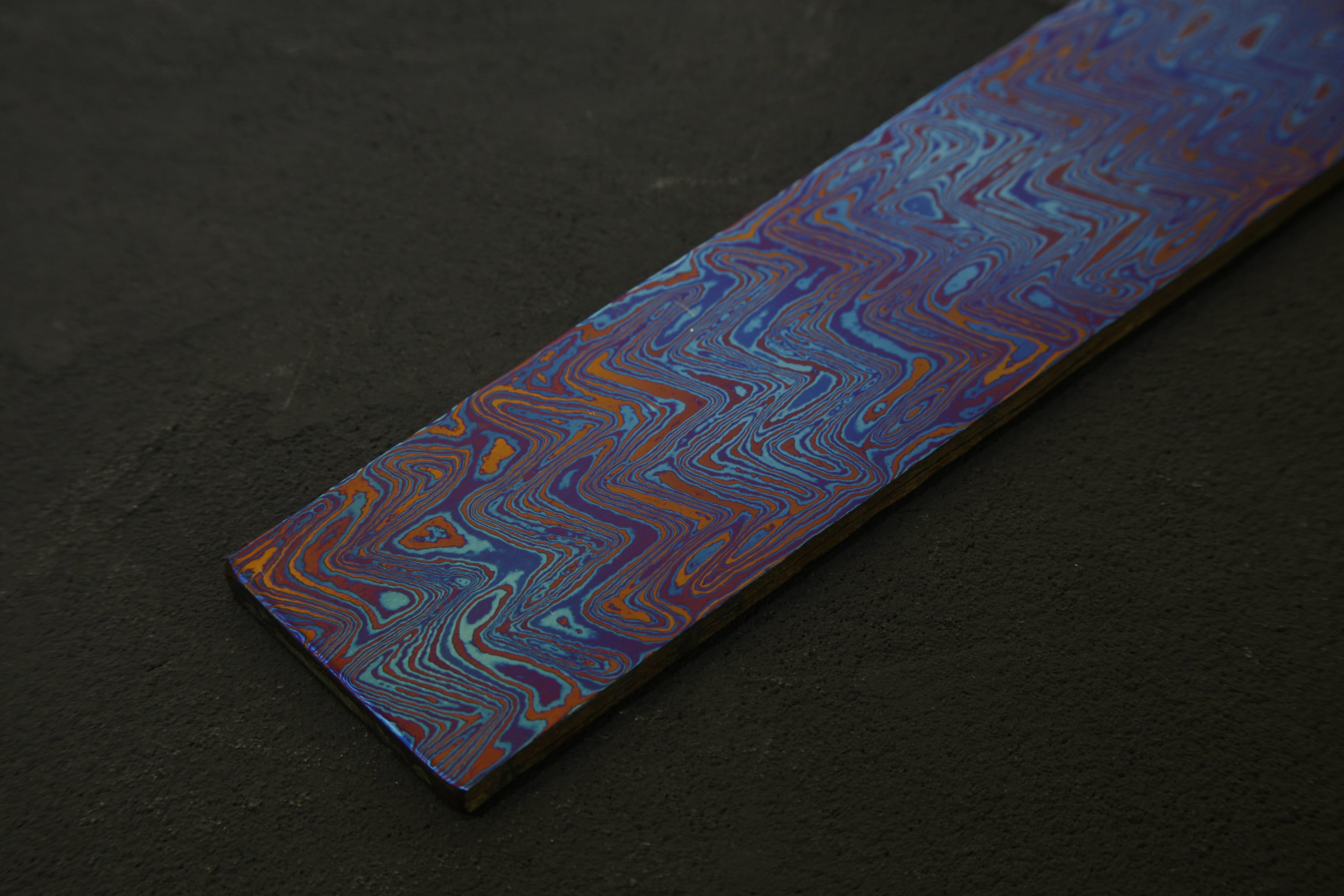 Titanium Damascus Billet 15 X 2 X .2 Etsy