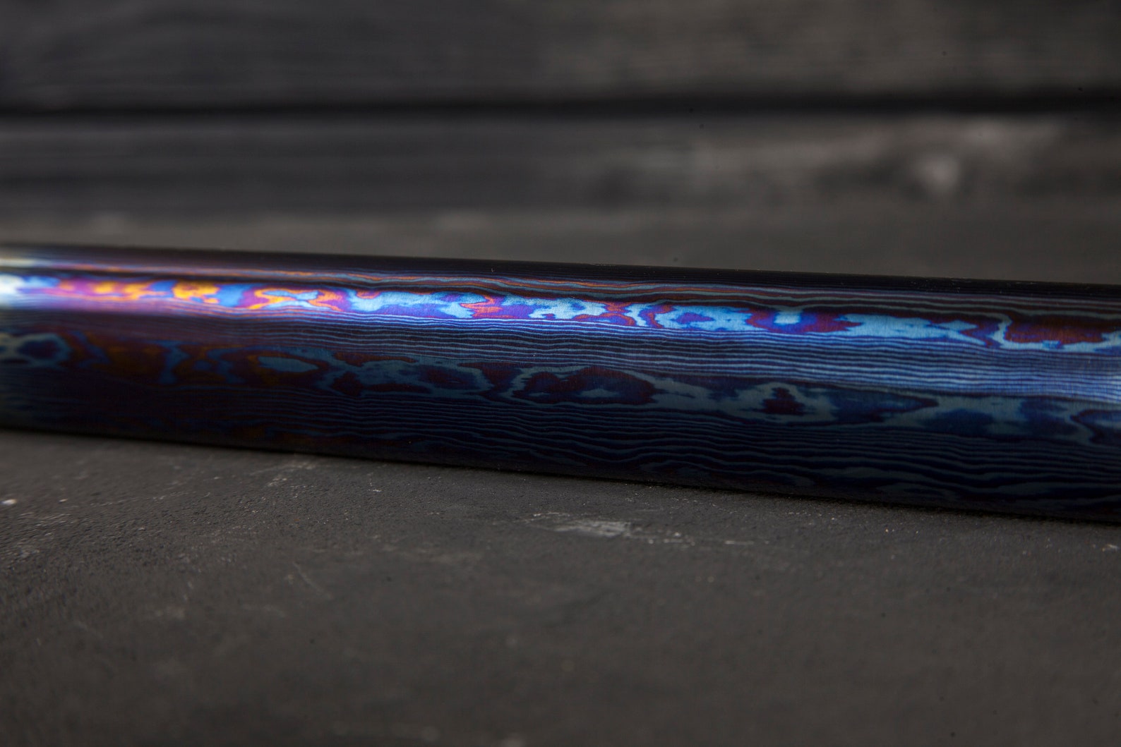 Mosaic Pattern Titanium Damascus Rod 8 200mm Length Etsy