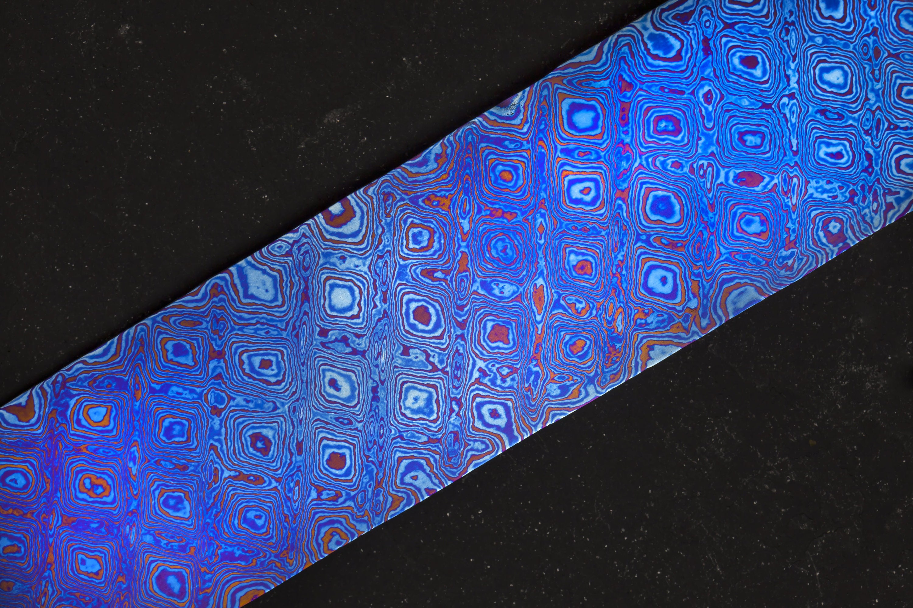 Titanium Damascus Billet 15 X 2 X .157 Etsy
