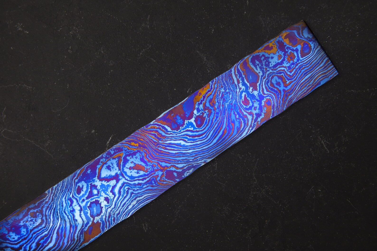 Titanium Damascus Billet Custom Size Pattern on Both Sides Etsy