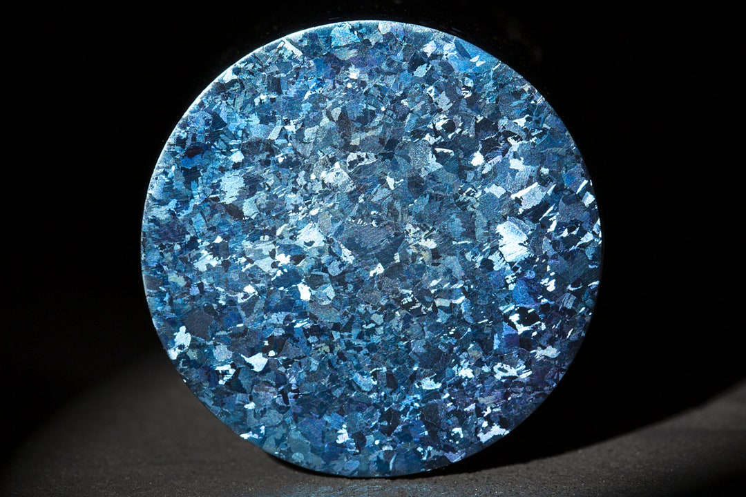 結晶化チタンロッド - カスタムサイズ - エキゾチックメタル - リング