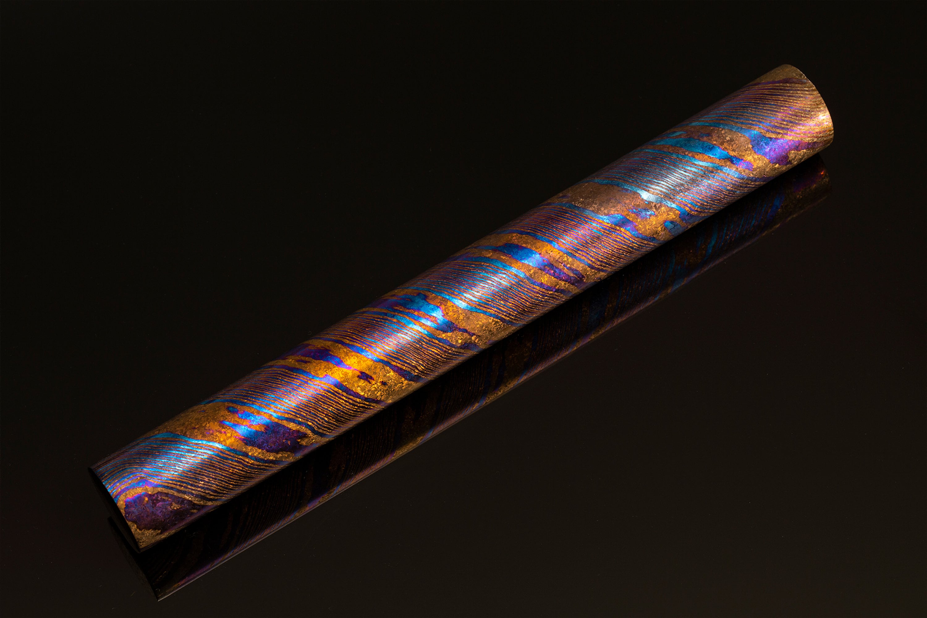 結晶化チタン・シリンダーロッド (チタン合金) ティマスカス Timascus 結晶化チタン・シリンダーロッド (Crystallized titanium