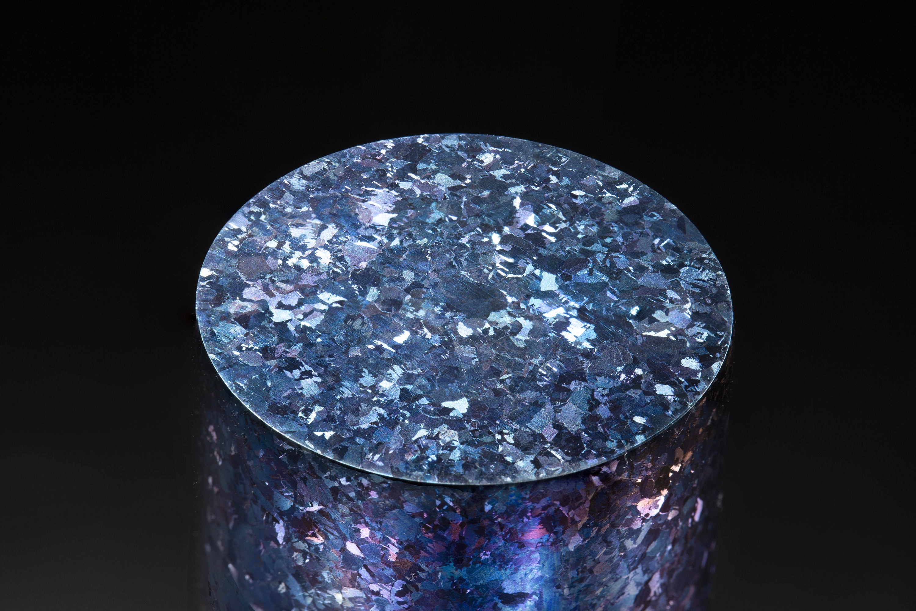 結晶化チタンロッド - カスタムサイズ - エキゾチックメタル - リング