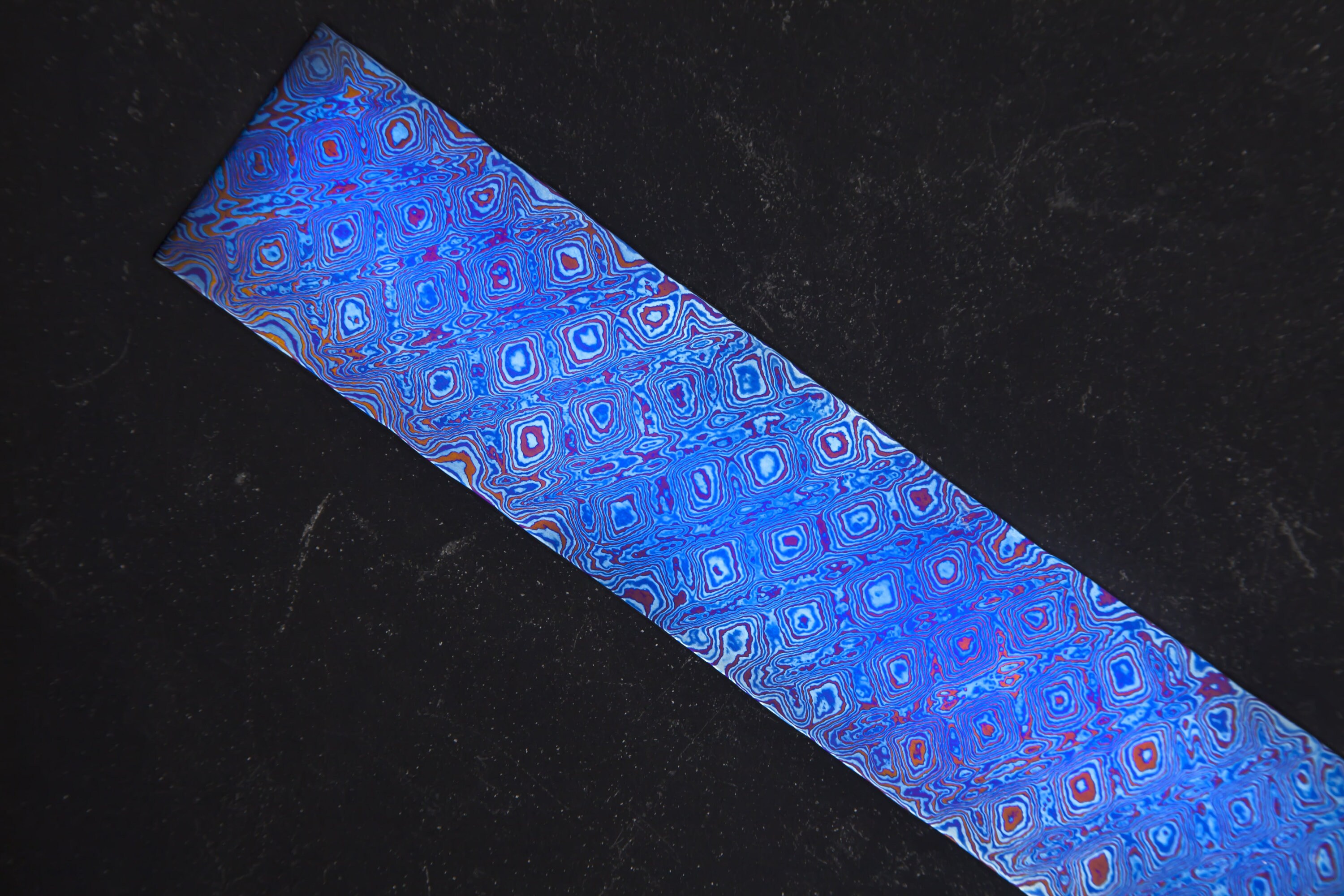 Titanium Damascus Billet 15 X 2 X .157 Etsy